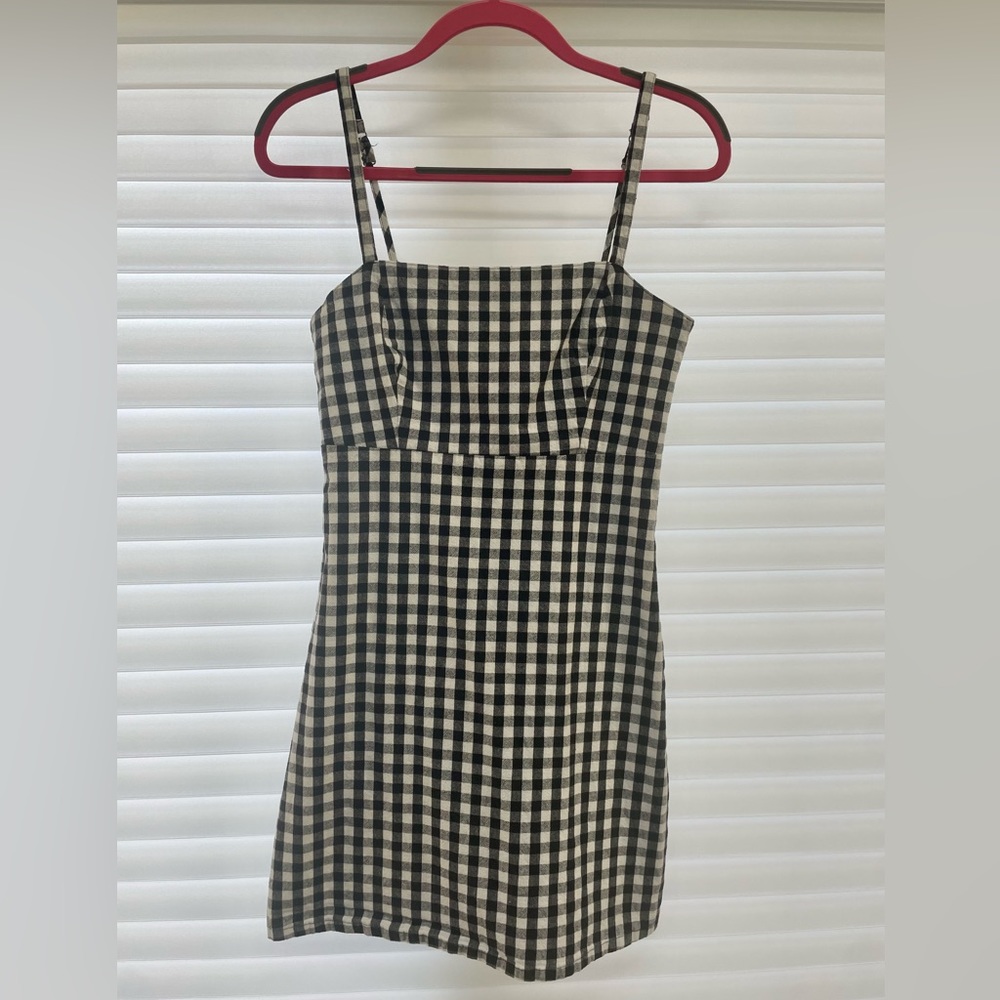 Hollister B&W Checkered Dress